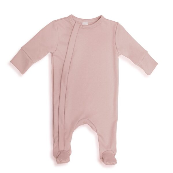 Pajacyk z bawełny Dusty rose