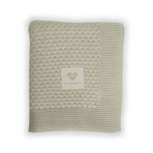 Bambusowy kocyk dzianinowy Olive beige