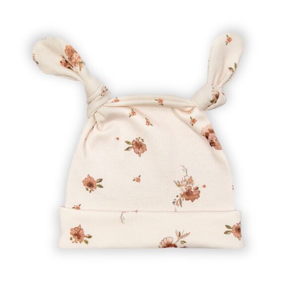 Rampers niemowlęcy prążek Flowers - obrazek 3