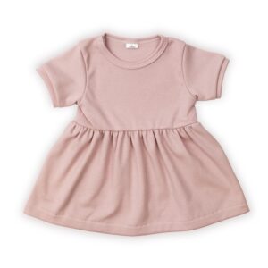 Sukienka dziecięca z krótkim rękawem Dusty rose