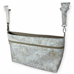 Torba do wózka organizer Beige leaves