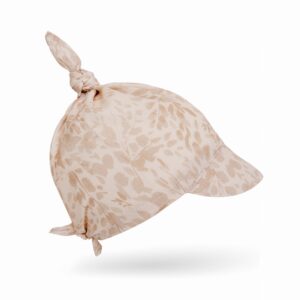 Bambusowa chustka z daszkiem Beige leaves