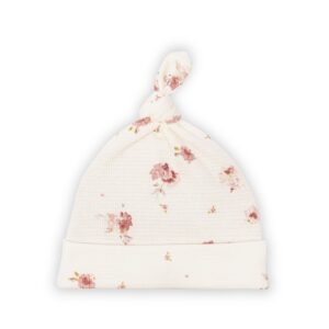 Czapeczka niemowlęca z supełkiem Flowers