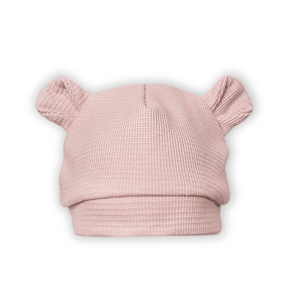 Czapeczka z uszkami Dusty rose