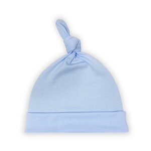 Czapeczka niemowlęca z supełkiem Angel blue