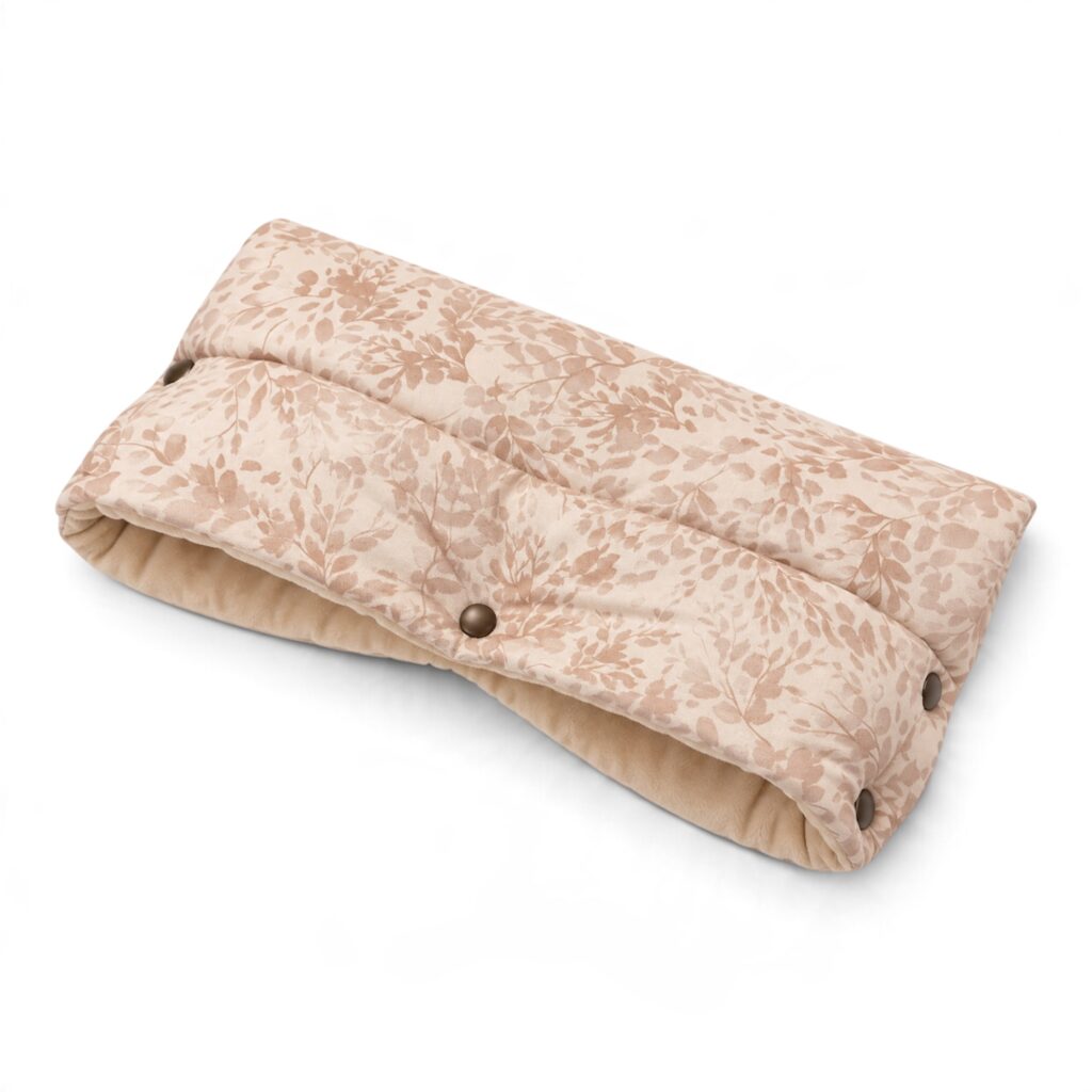 Mufka do wózka Beige leaves
