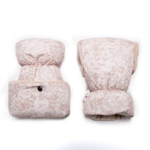 Rękawice do wózka Beige leaves