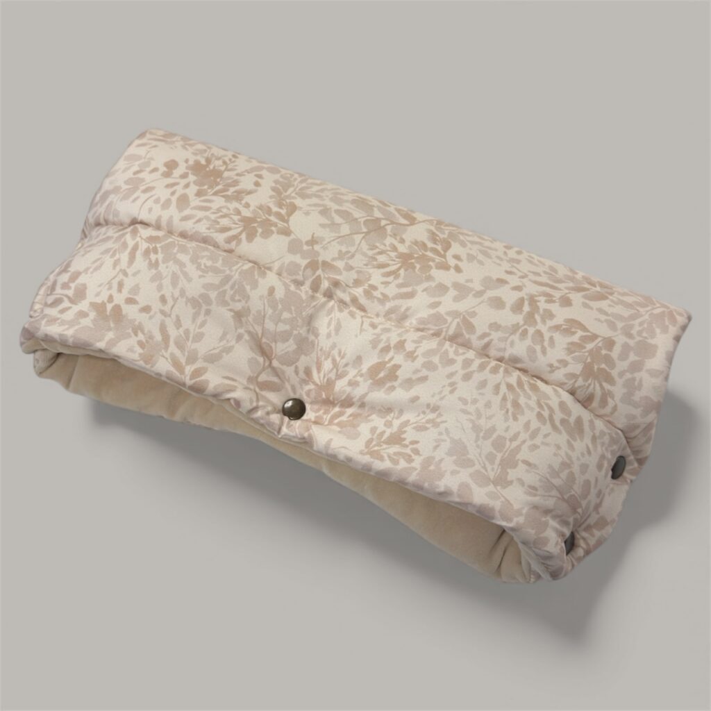 Mufka do wózka Beige leaves