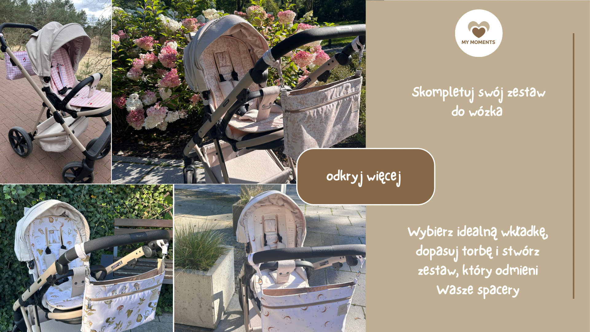 Stylowy komplet do wózka dla dziecka – dopasowany zestaw pościeli i akcesoriów na spacer.